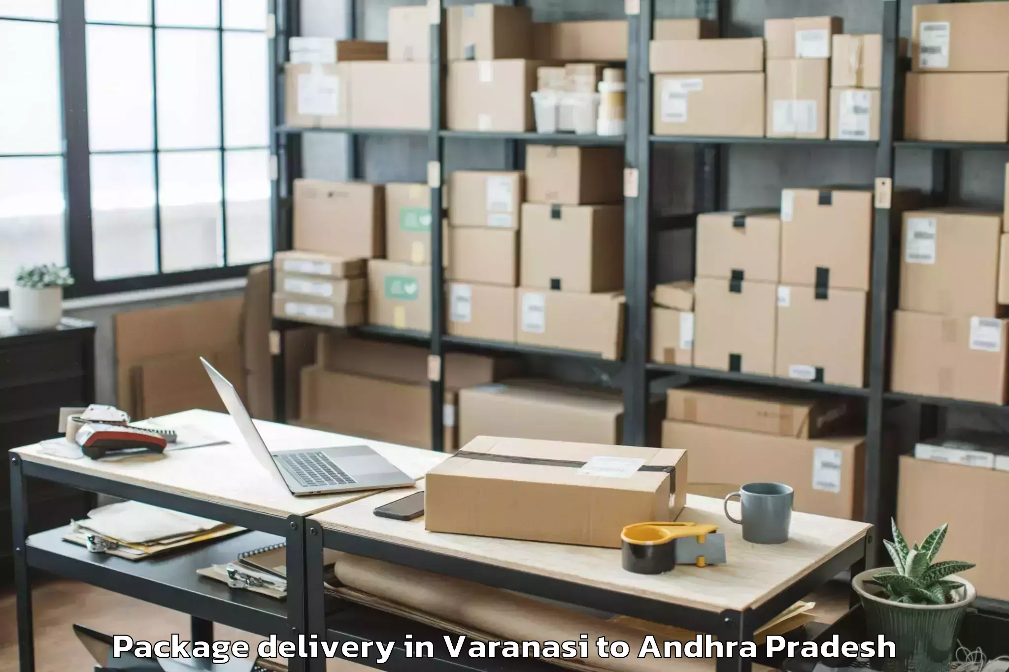 Reliable Varanasi to Pedacherlo Palle Package Delivery